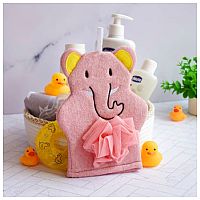 لیف حمام صورتی فیل (10120)